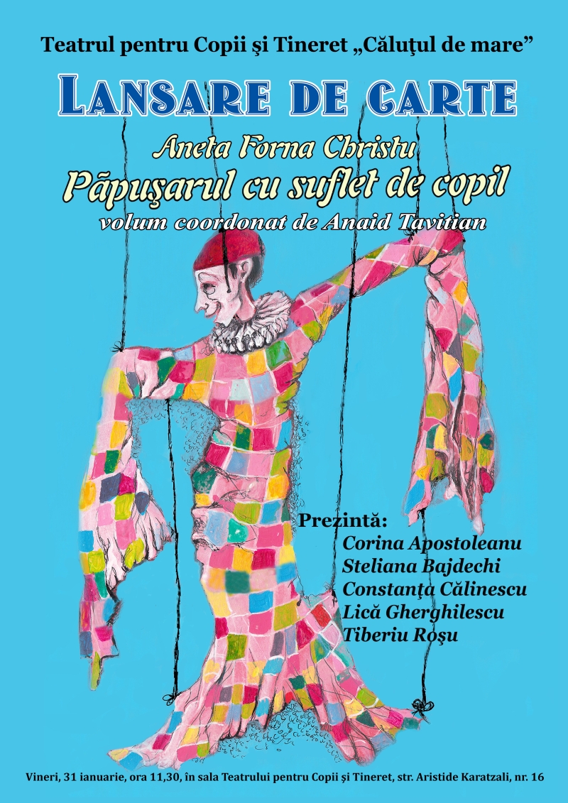 Lansare carte Aneta Forna Christu - Păpușarul cu suflet de copil